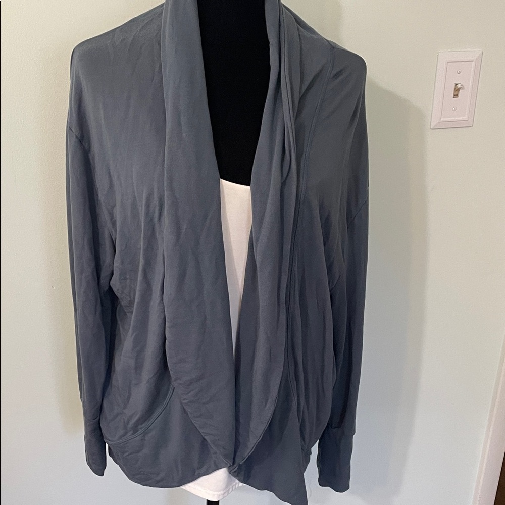 Blue/Gray Gap fit comfy Draped Cardigan